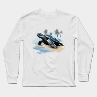 Green Sea Turtle Long Sleeve T-Shirt